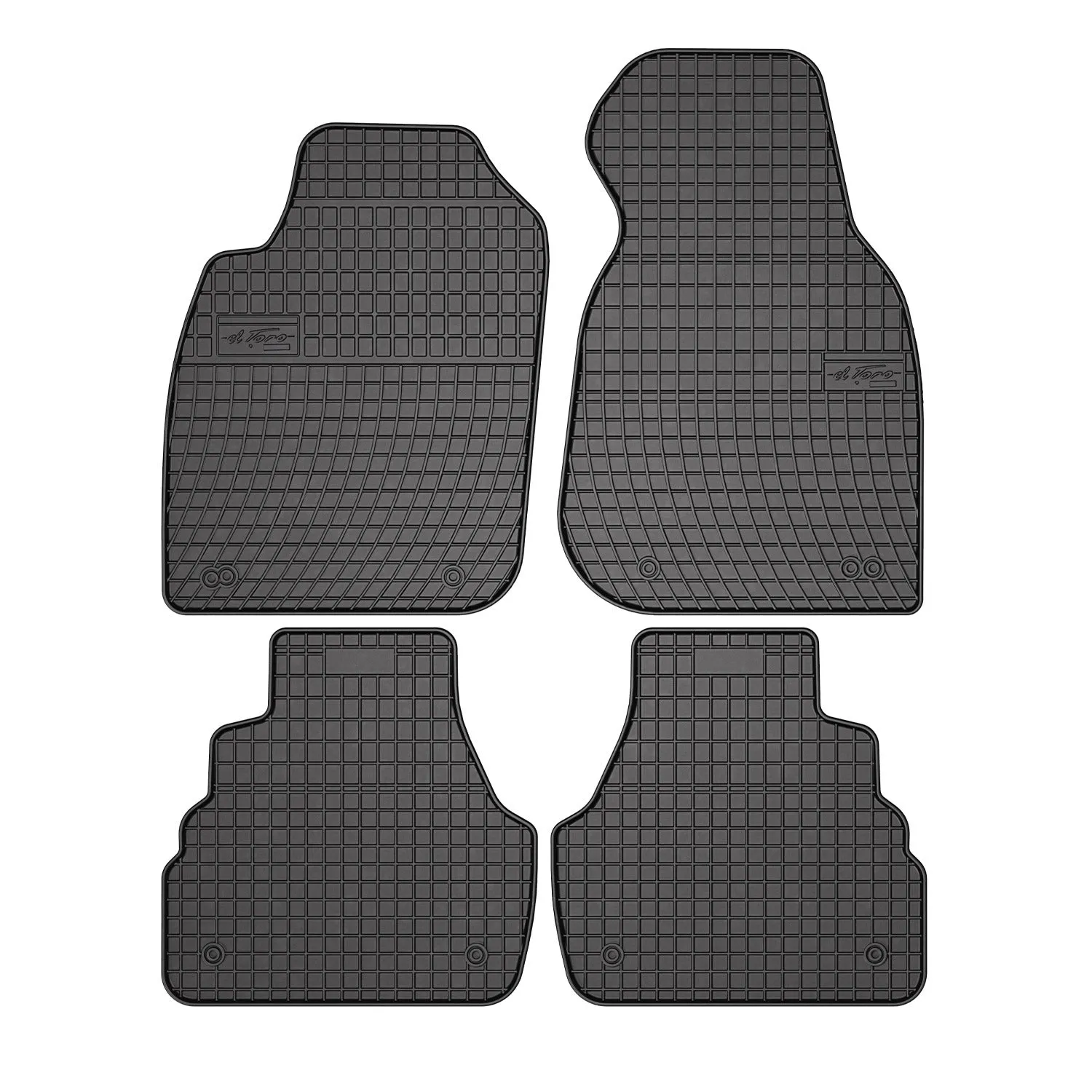 1997-2004 Audi A6 Sedan Floor Mats Liners Full Set All Weather Rubber Black