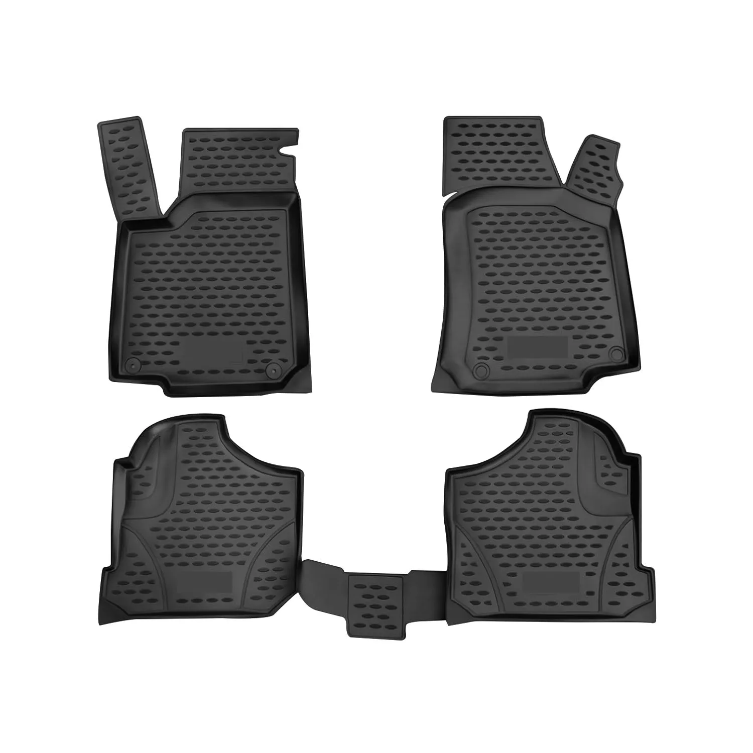 1998-2010 VW New Beetle Floor Mats Liners Full Set All Weather Black