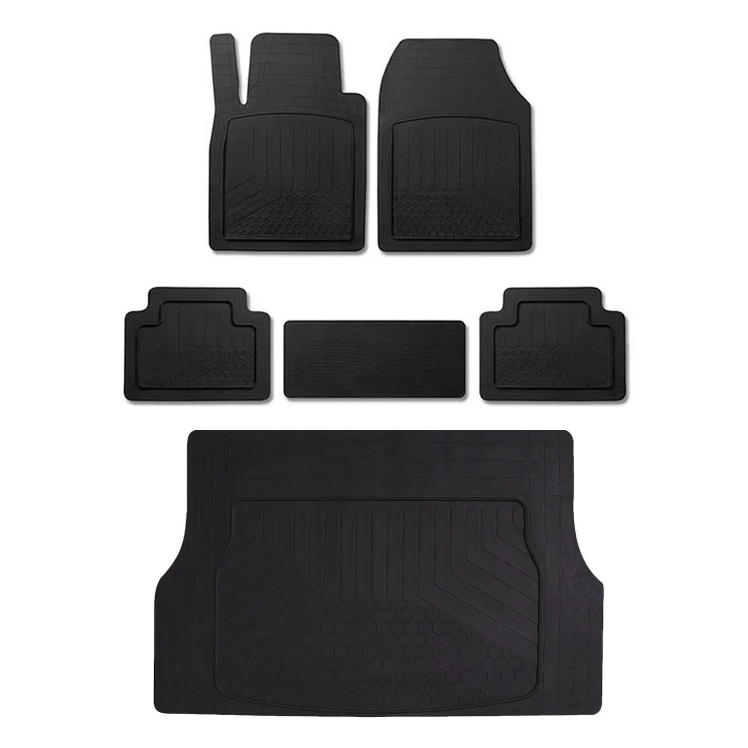 2000-2024 Chevrolet Malibu Semi-Custom fit Floor Mats & Cargo Liner Black