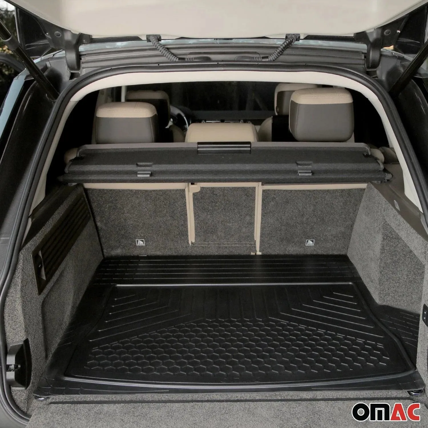 2000-2025 BMW X5 E53 E70 F15 F85 G05 Semi-Custom fit Cargo Mat Liner Waterproof Rubber Black 1Pc