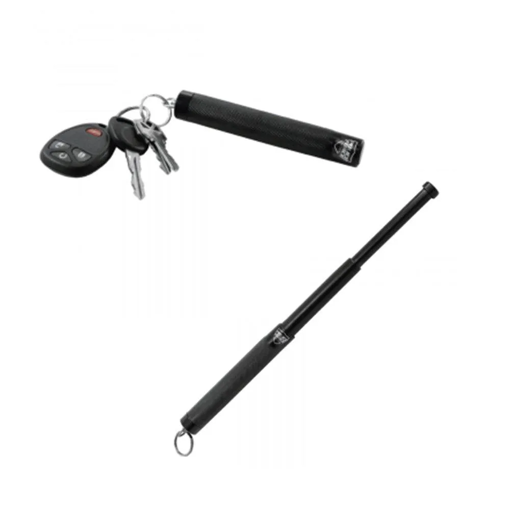 24 Units 12" Expandable Baton with Key Ring and Pepper Spray Bundled