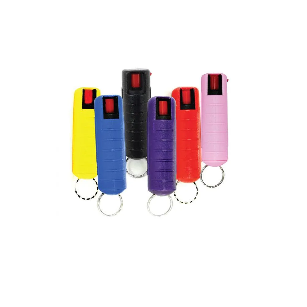 50 Units Mix Colors Hard Case Pepper Sprays with Key-Chains