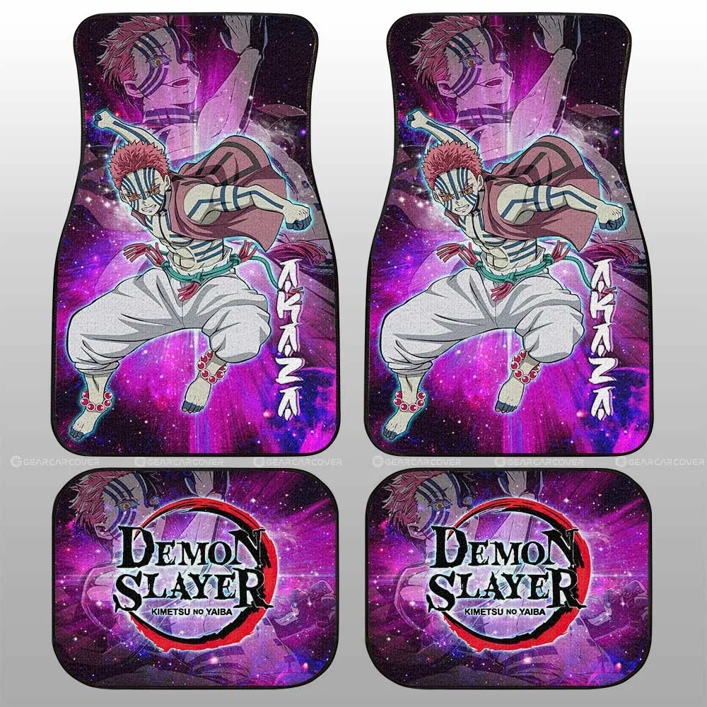 Akaza Car Floor Mats Custom Characters Demon Slayer Car Accessories