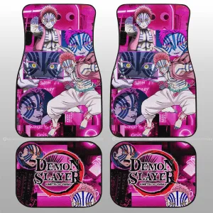 Akaza Car Floor Mats Custom Demon Slayer Anime