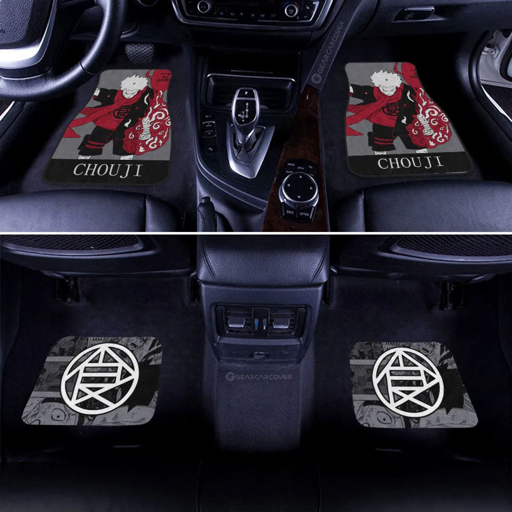 Akimichi Chouji Car Floor Mats Custom Car Accessories Manga Color Style