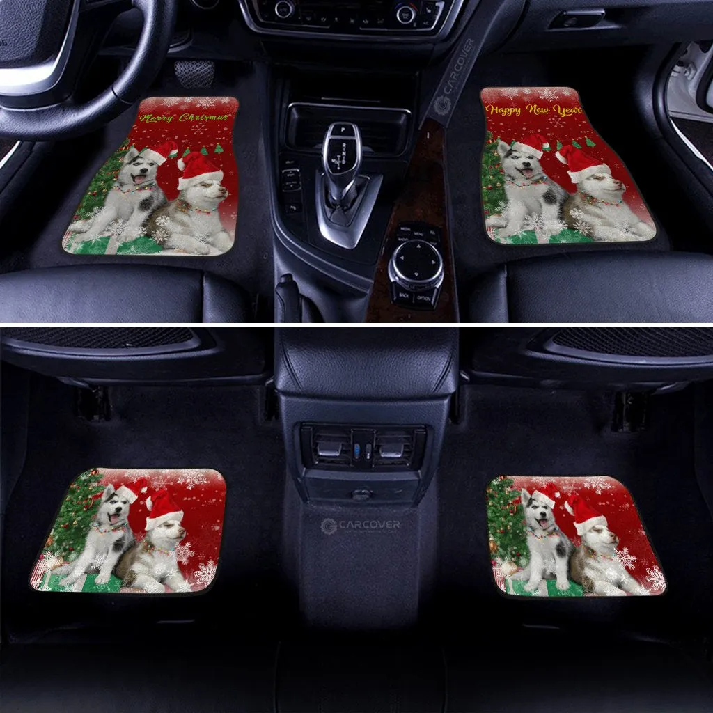 Alaskan Malamutes Car Floor Mats Custom Dog Car Accessories Christmas