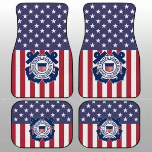 American Flag Military Coast Guard Car Floor Mats Custom Car Accessories