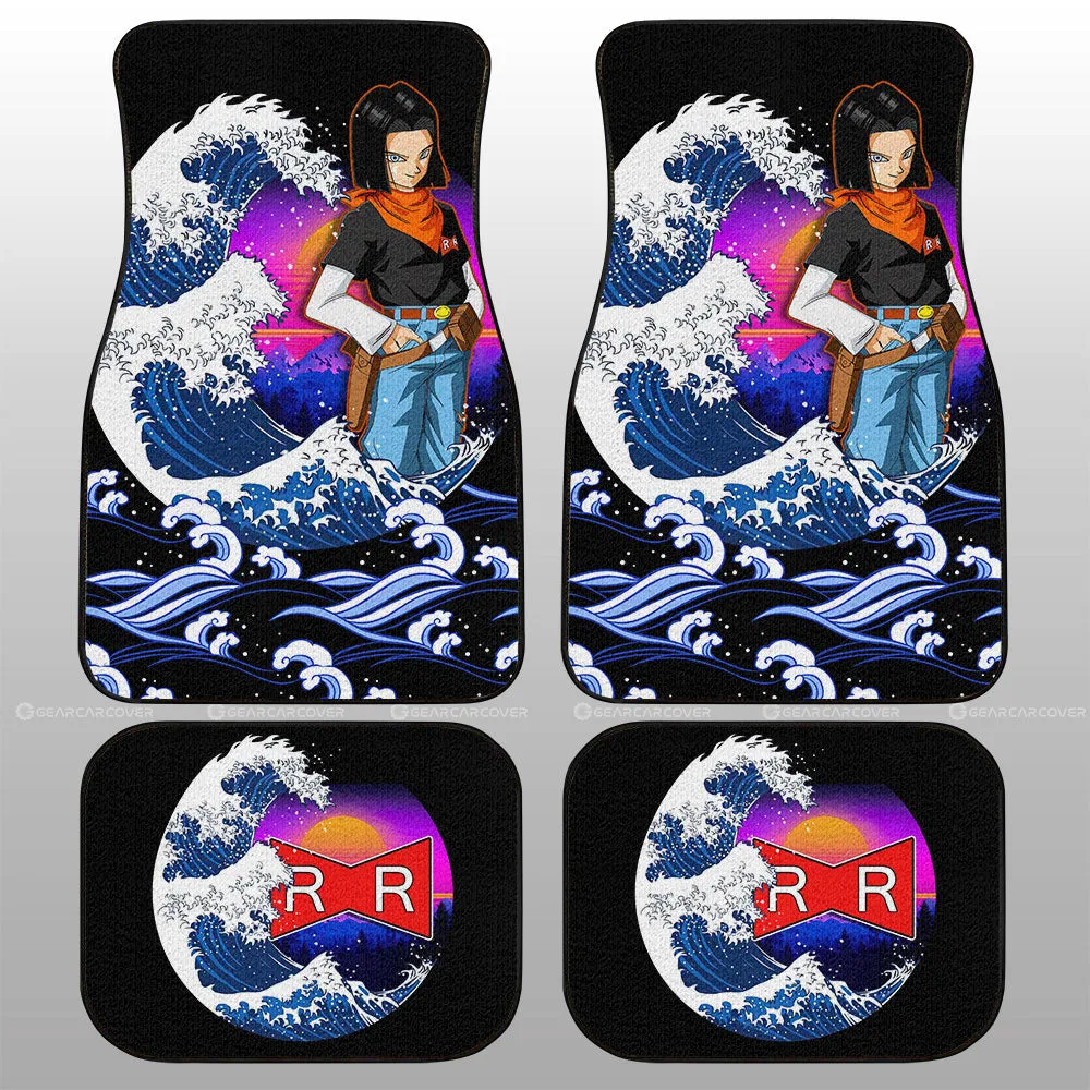 Android 17 Car Floor Mats Custom Dragon Ball Car Interior Accessories