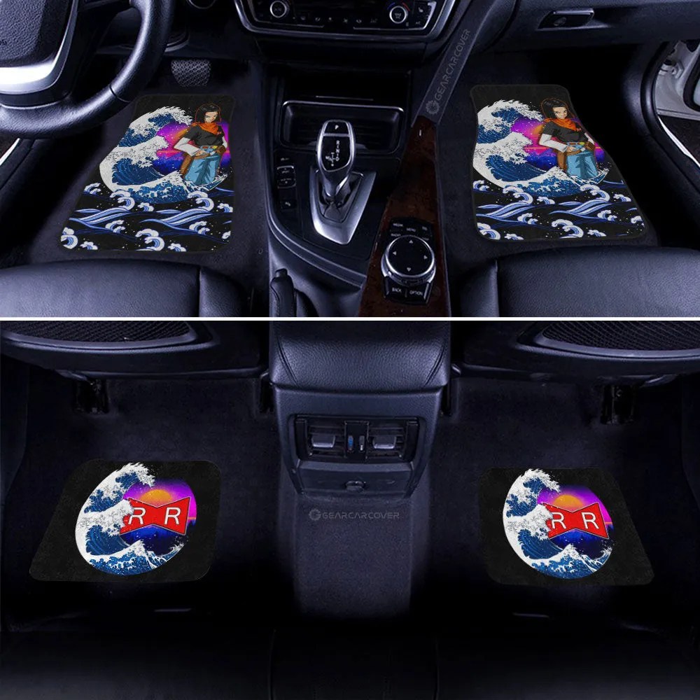 Android 17 Car Floor Mats Custom Dragon Ball Car Interior Accessories