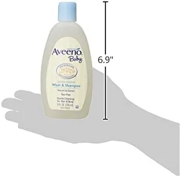 Aveeno Baby Wash & Shampoo for Hair & Body, Tear-Free, Fresh, 8 Oz - 38137003665