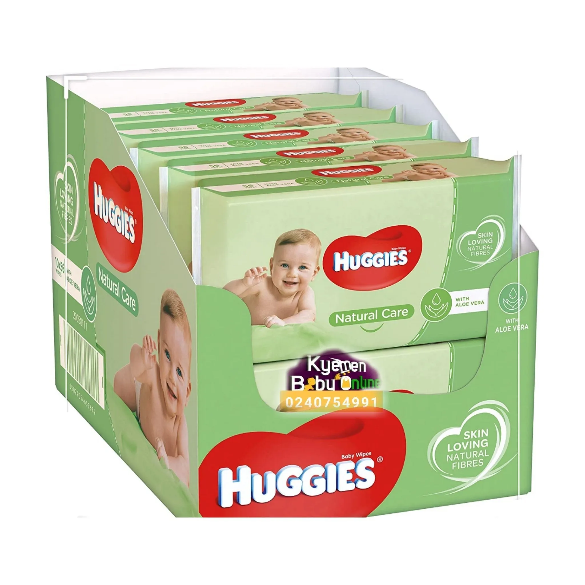 Baby Wipes (Huggies Natural Care With Aloe Vera)