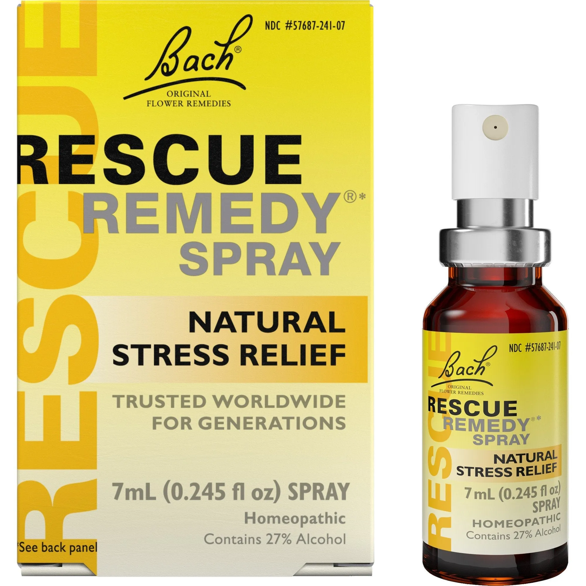 Bach Rescue Remedy Spray 7 mL (0.45 fl oz) Liquid