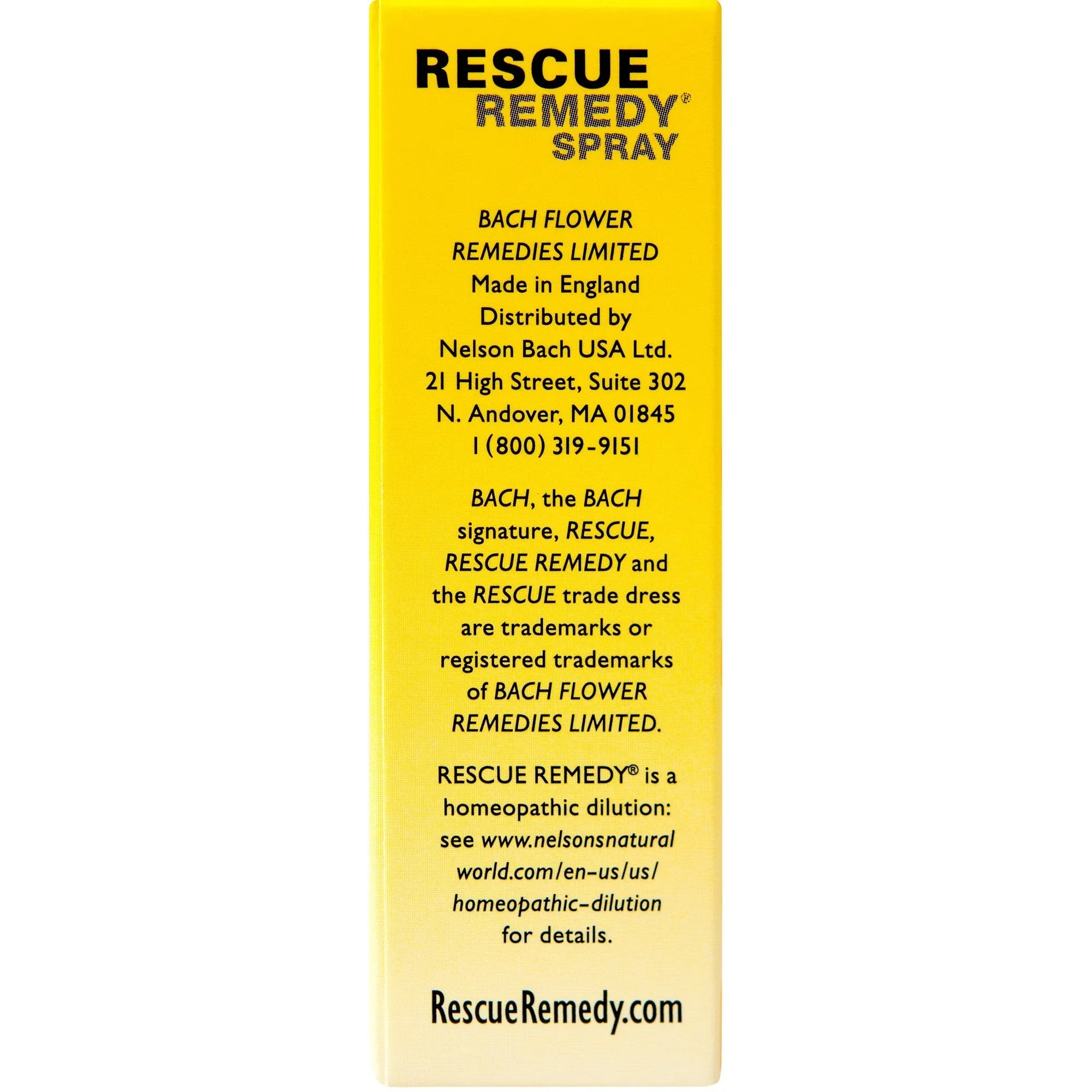 Bach Rescue Remedy Spray 7 mL (0.45 fl oz) Liquid