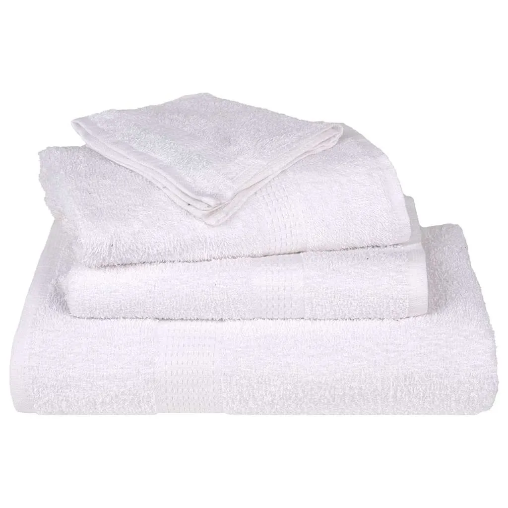 Bath Towels 25 pcs White 100x150 cm 360 gsm 100% Cotton