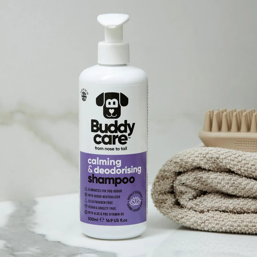 Buddycare | Lavender Calm & Deodorising Shampoo for Dogs - 500ml (Great for Fox Poo!)