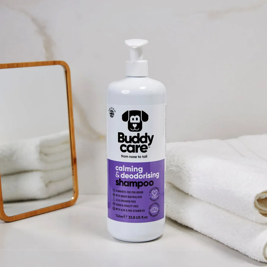 Buddycare | Lavender Calm & Deodorising Shampoo for Dogs - 500ml (Great for Fox Poo!)