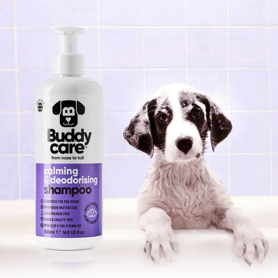 Buddycare | Lavender Calm & Deodorising Shampoo for Dogs - 500ml (Great for Fox Poo!)