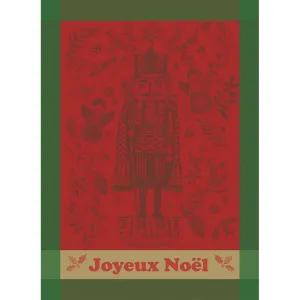 Christmas Noel Rouge Garnier Thiebaut French Tea Towel