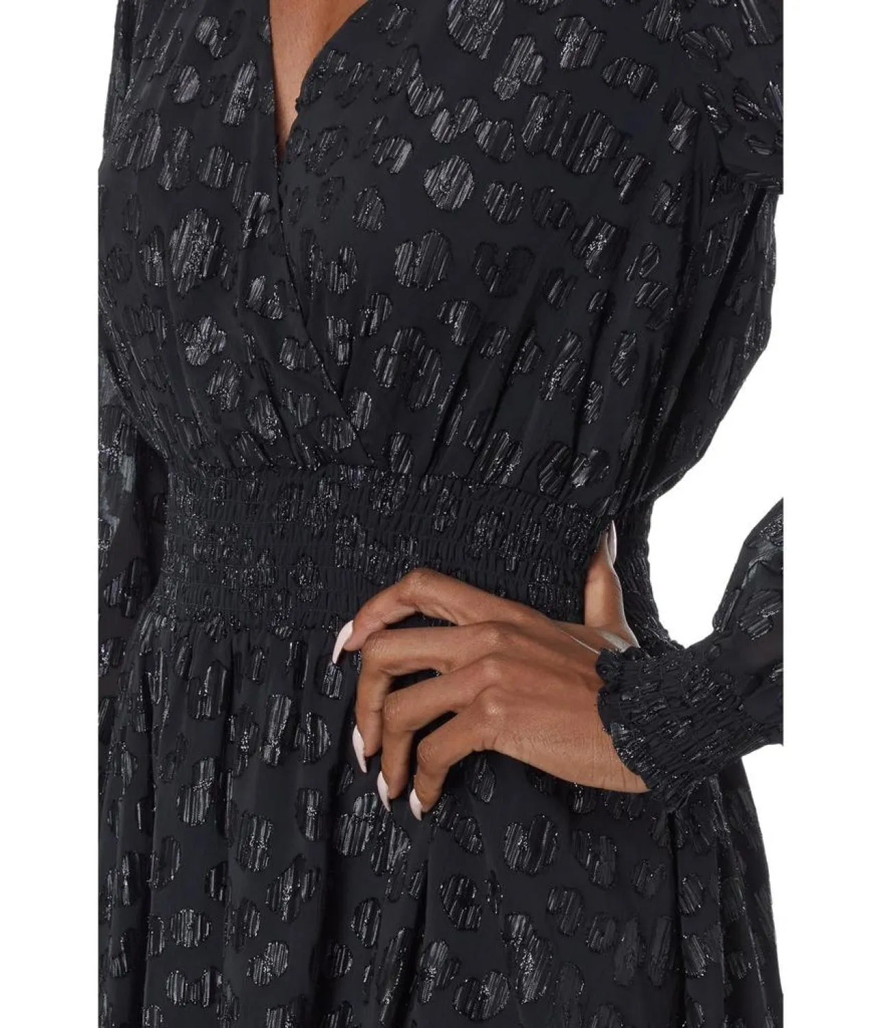 Clip Jacquard Hank Midi Dress