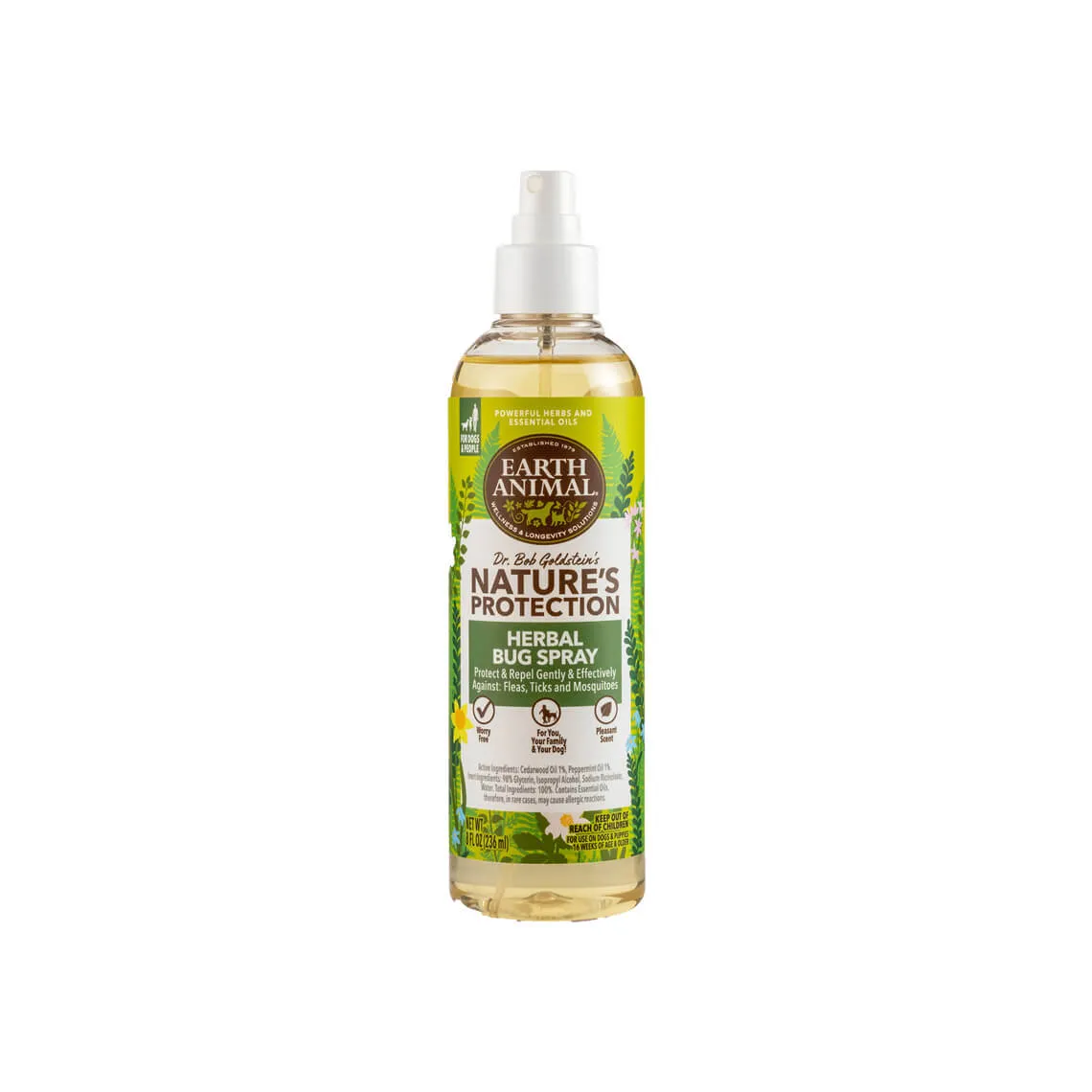 Earth Animal Nature's Protection Flea & Tick Herbal Bug Spray for Dogs