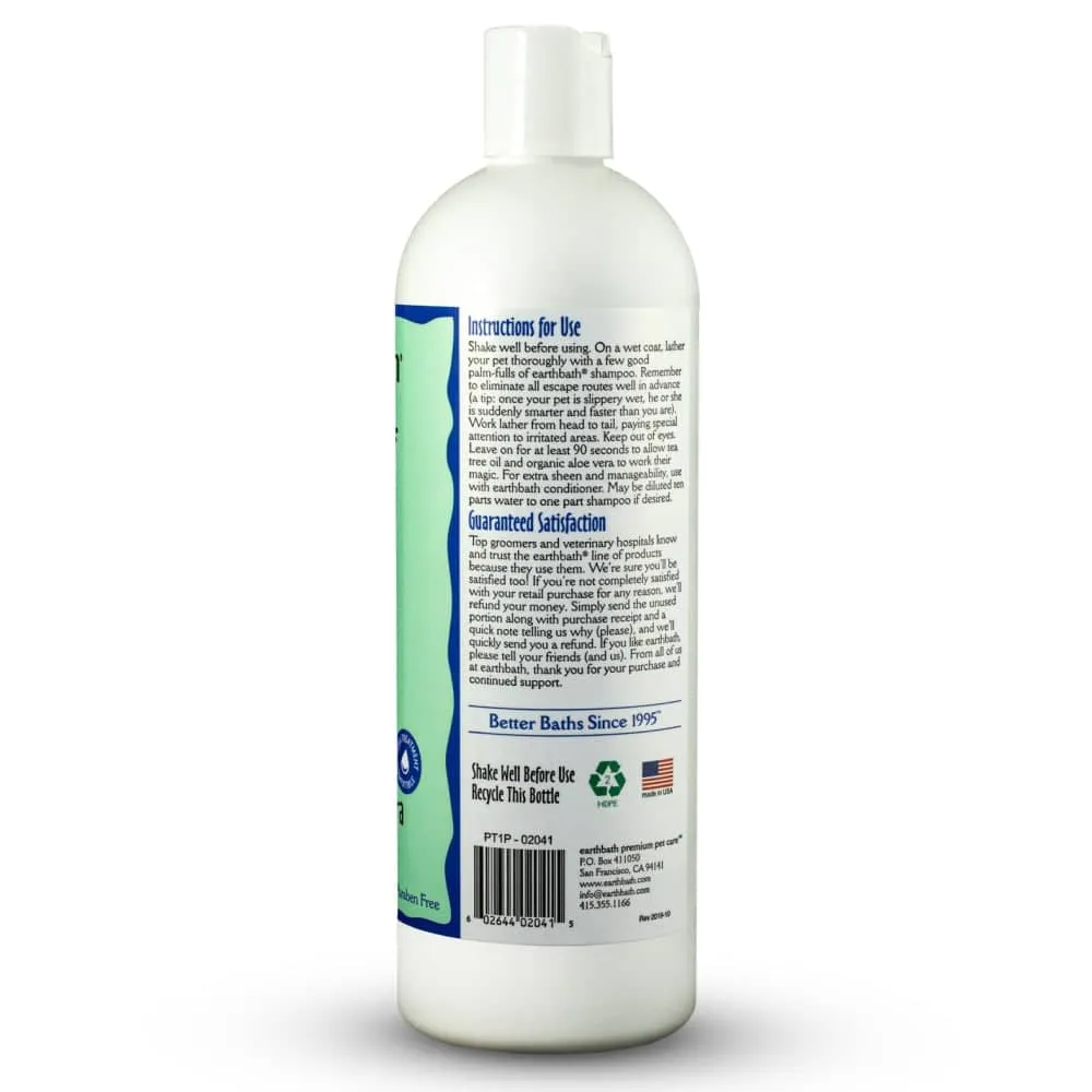 EarthBath Tea Tree & Aloe Vera Hot Spot Relief Shampoo for Dogs and Cats