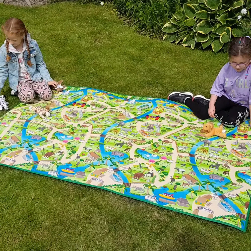 Extra Large Zoo Play Mat (200 x 120cm)