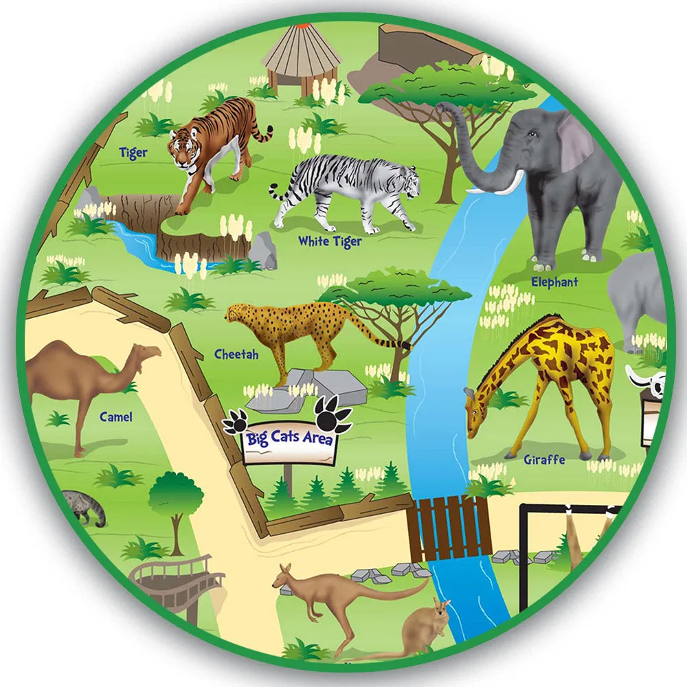 Extra Large Zoo Play Mat (200 x 120cm)