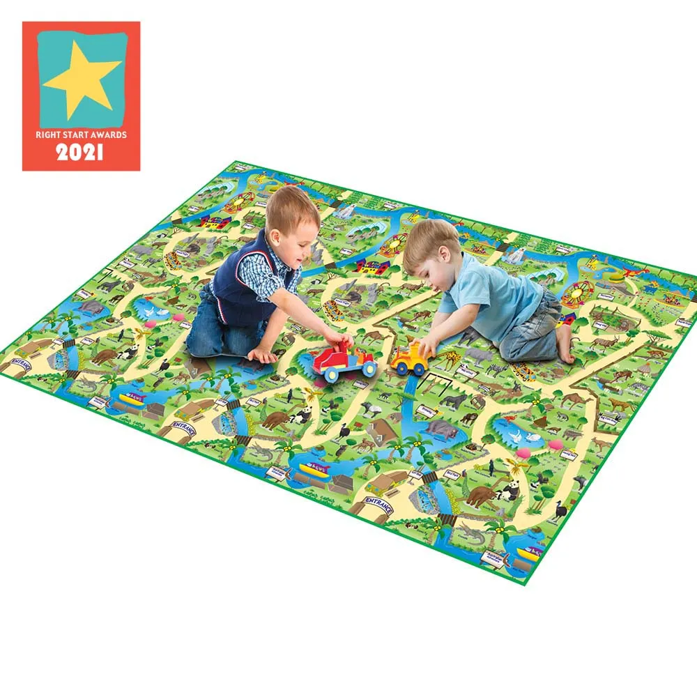 Extra Large Zoo Play Mat (200 x 120cm)