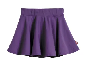 Girls Soft Cotton Jersey Twirly Skirt | Purple