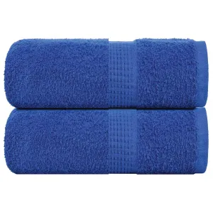 Guest Towels 2 pcs Blue 30x50 cm 360 gsm 100% Cotton