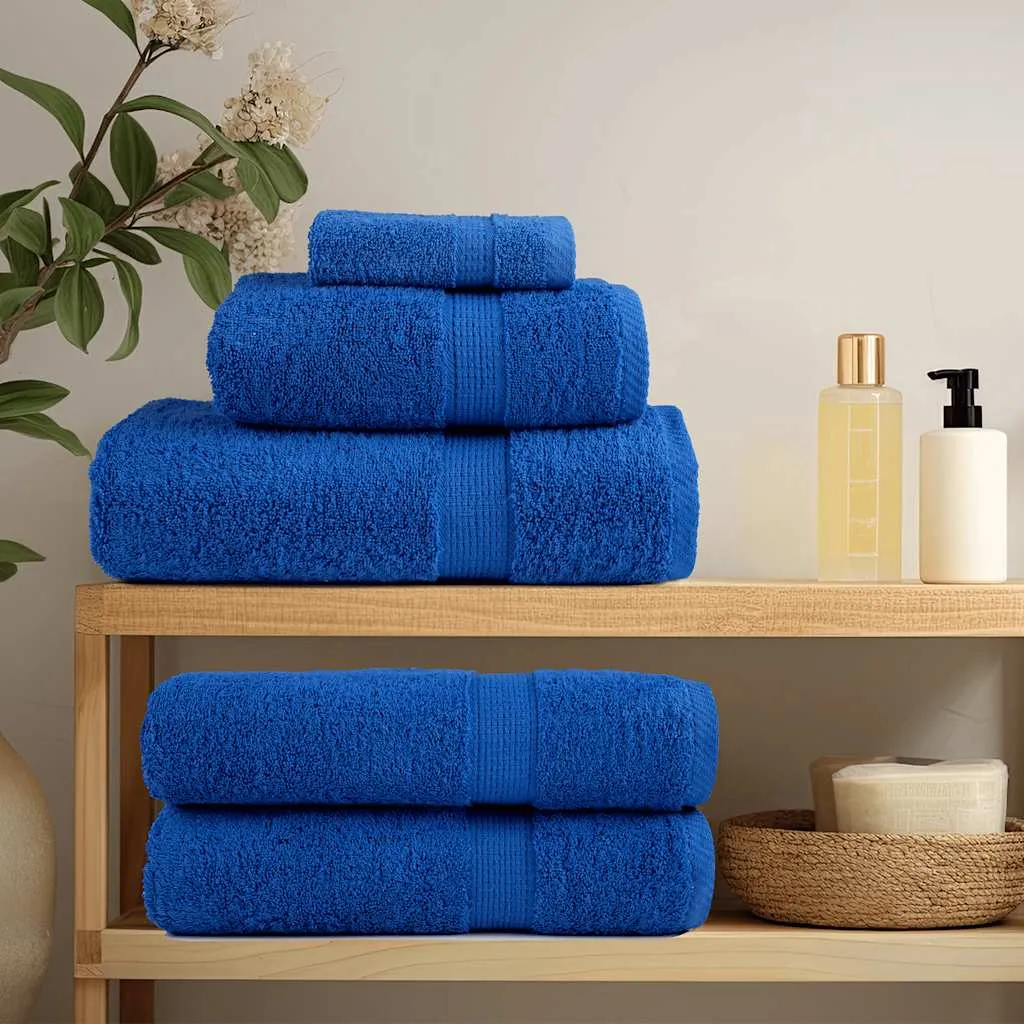 Guest Towels 2 pcs Blue 30x50 cm 360 gsm 100% Cotton