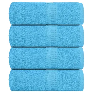 Guest Towels 4 pcs Turquoise 30x50 cm 360 gsm 100% Cotton