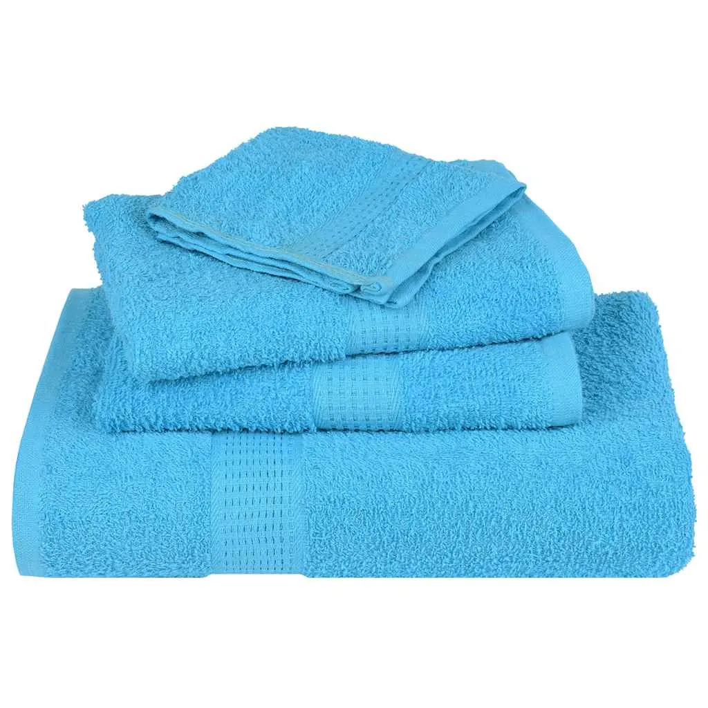 Guest Towels 4 pcs Turquoise 30x50 cm 360 gsm 100% Cotton