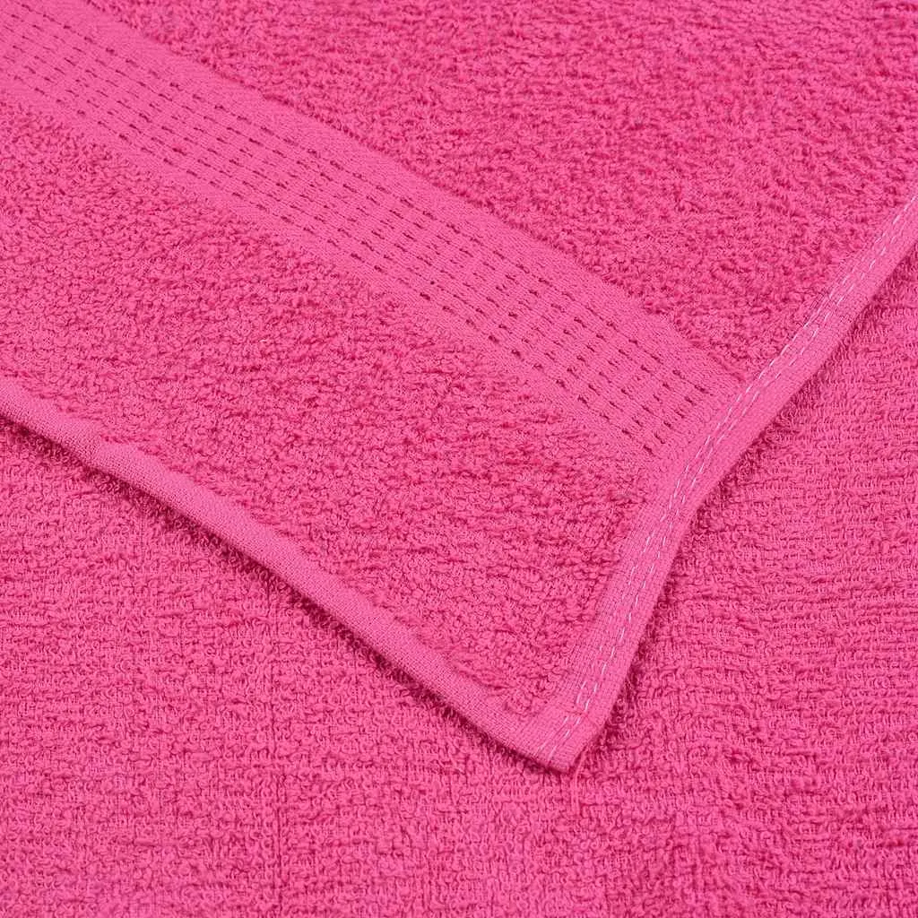 Hand Towels 4 pcs Pink 50x100 cm 360 gsm 100% Cotton