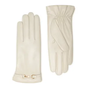 Honoré Marcelia cream goatskin leather gloves