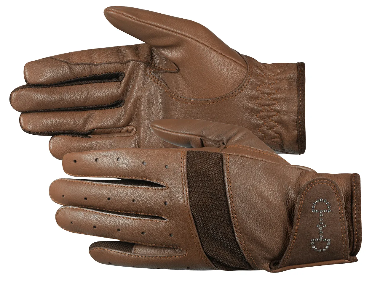 Horze Leather Mesh Ladies Gloves