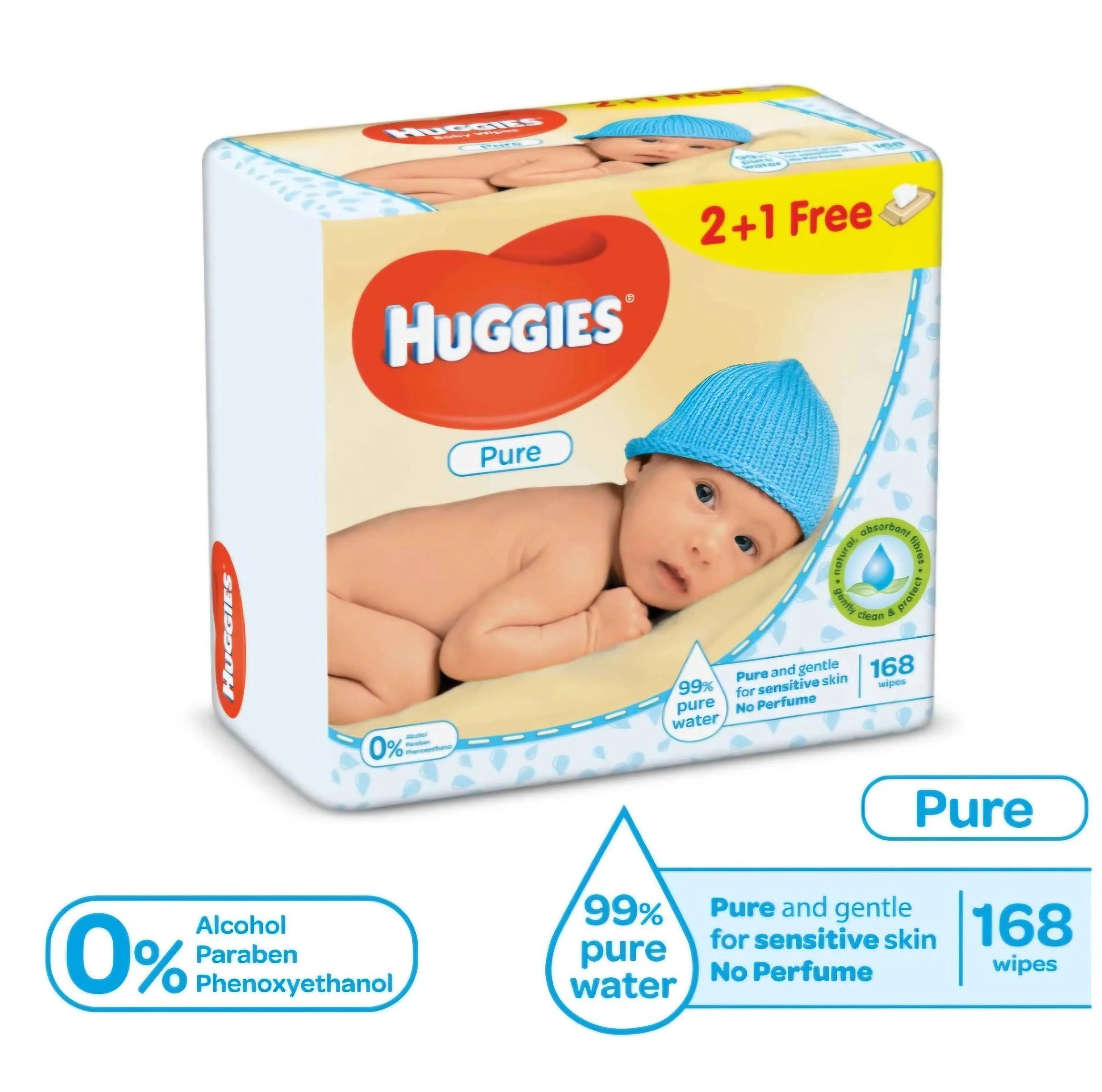 Huggies 2   1 Free Baby Wipes