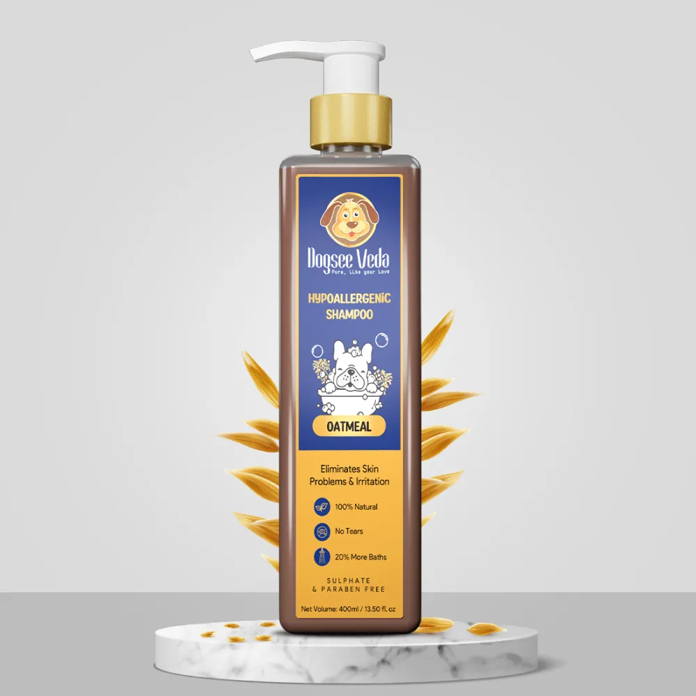 Hypoallergenic Oatmeal Shampoo for Dogs (400ml)