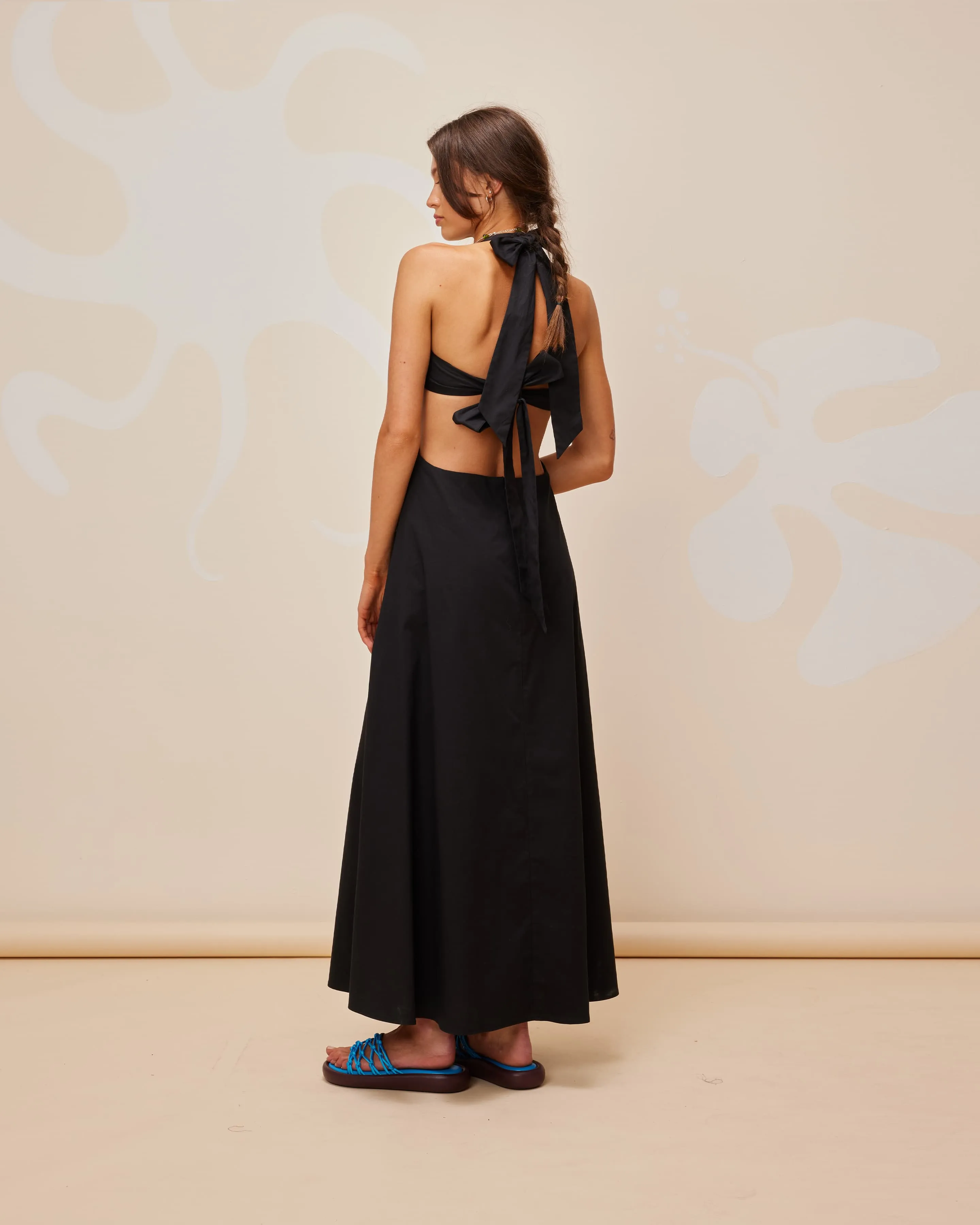 JULES HALTER MAXI DRESS BLACK