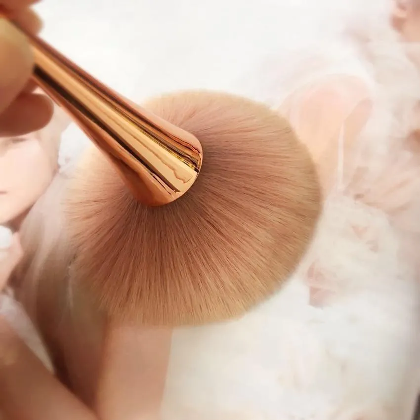 Large Rose Gold Professional Makeup Brush