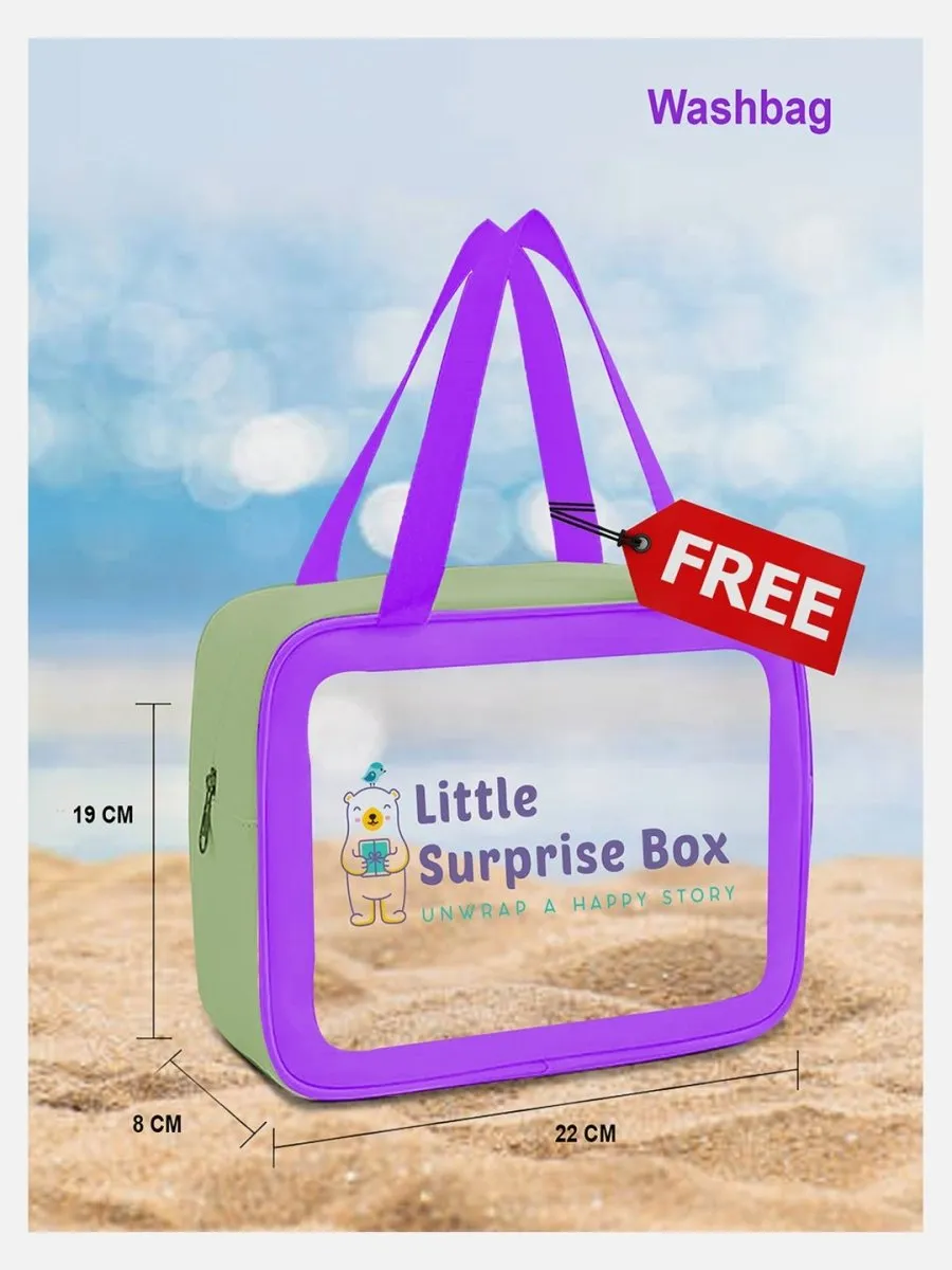 Little Surprise Box,Pink Shell Starfish Toddlers & Kids Swimwear  Swim Cap