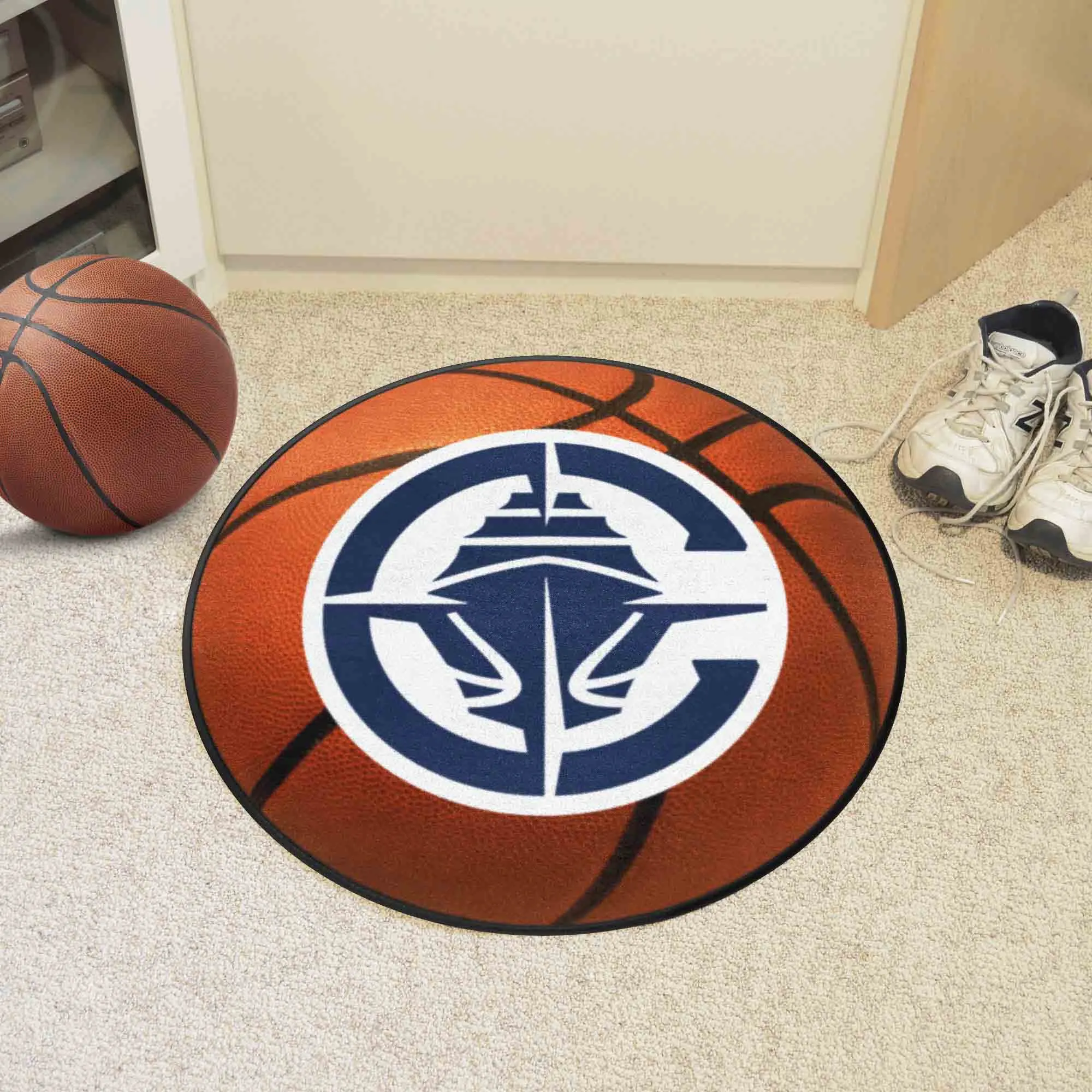 Los Angeles Clippers Basketball Rug - 27in. Diameter