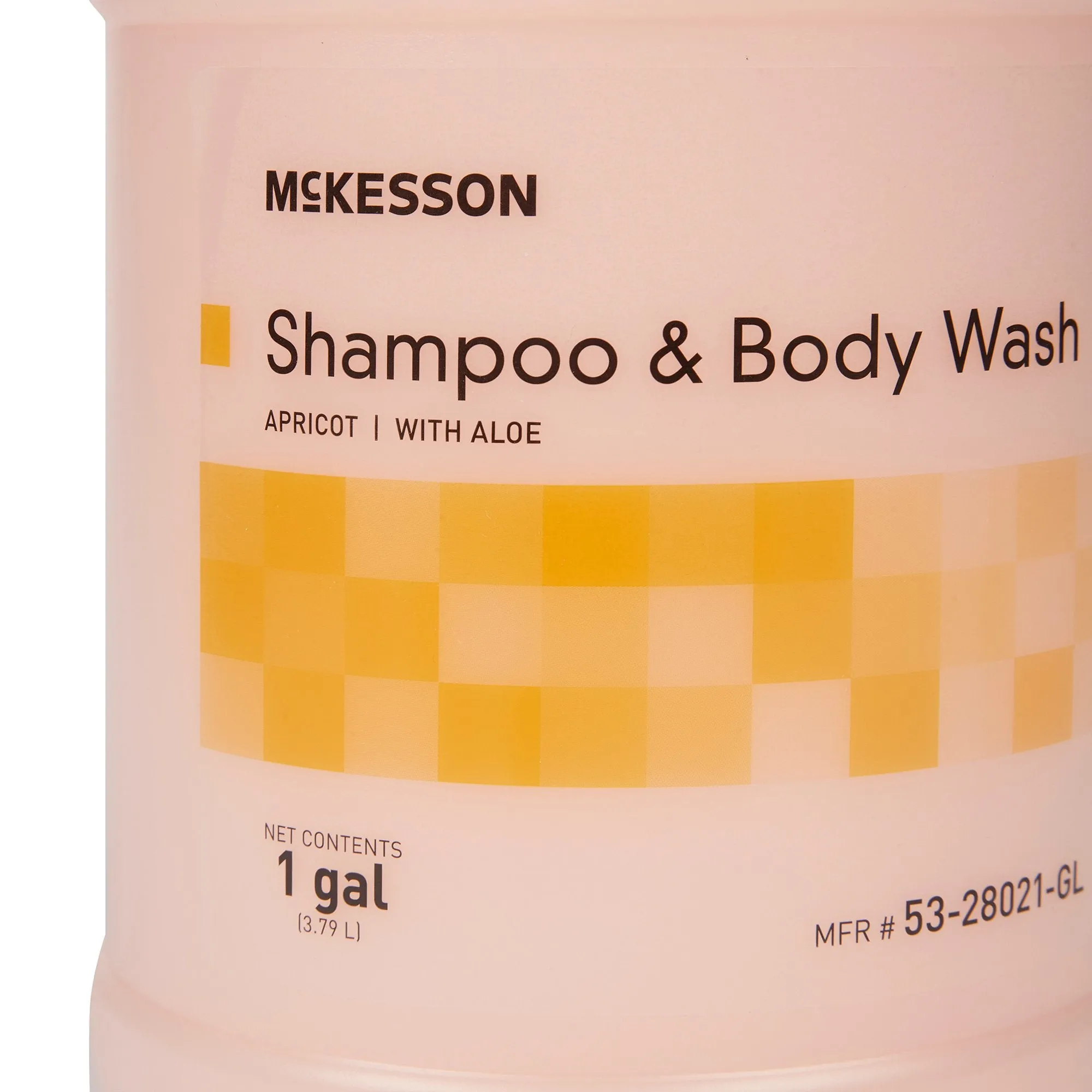 McKesson 2-in-1 Shampoo and Body Wash, Apricot Scent, 1 Gallon Jug