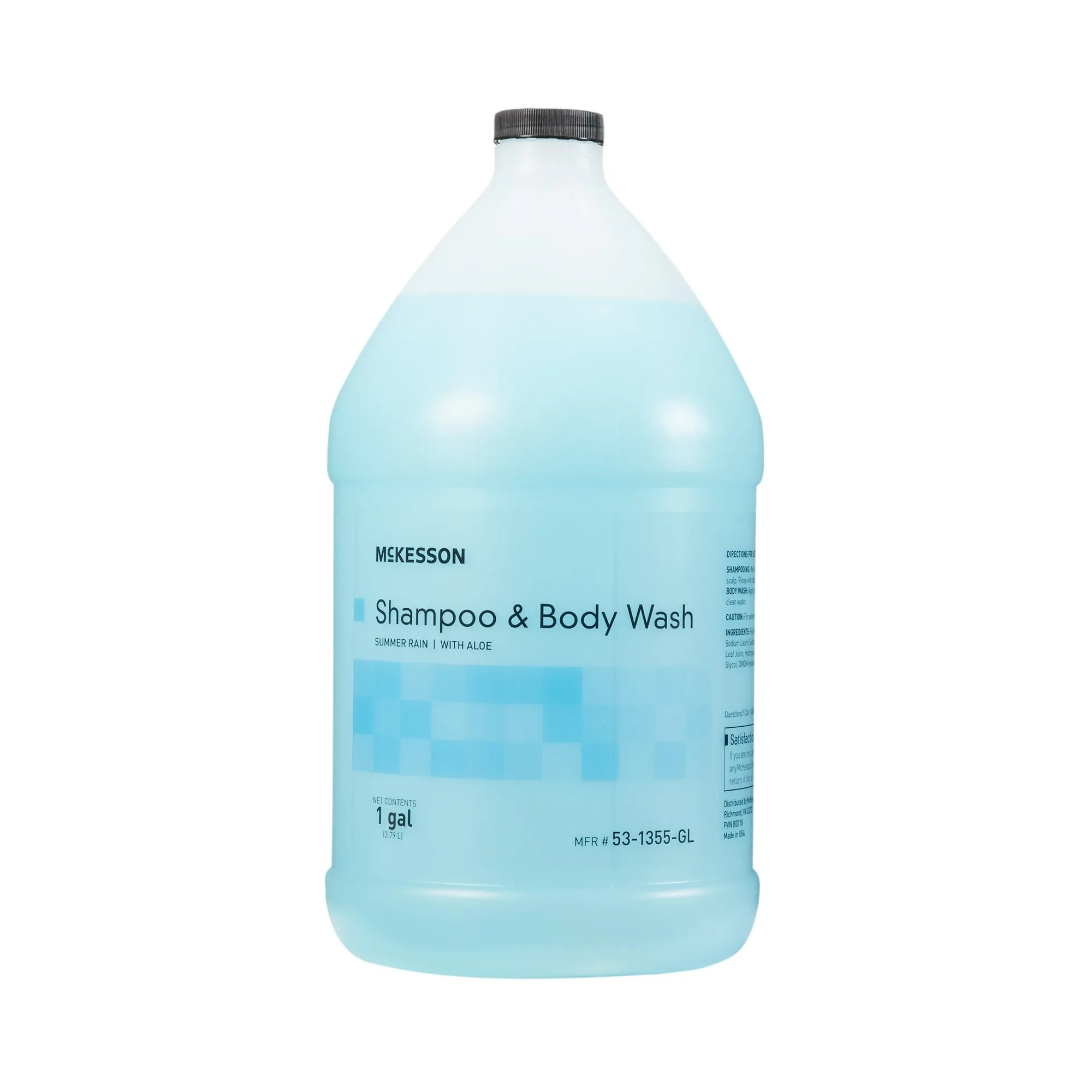 McKesson 2-in-1 Shampoo and Body Wash, Summer Rain Scent, 1 Gallon Jug