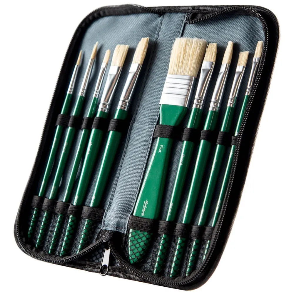 Mont Marte Brush Set in Wallet 11pc - Oil