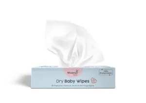 Natural Dry Baby Wipes, 100% Soft Bamboo