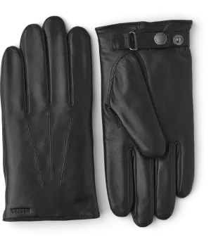 Nelson Italian Lamb Nappa Lined Gloves - Black