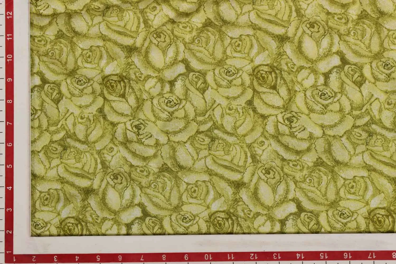 Pale Green Floral Digitally Printed Modal Fabric