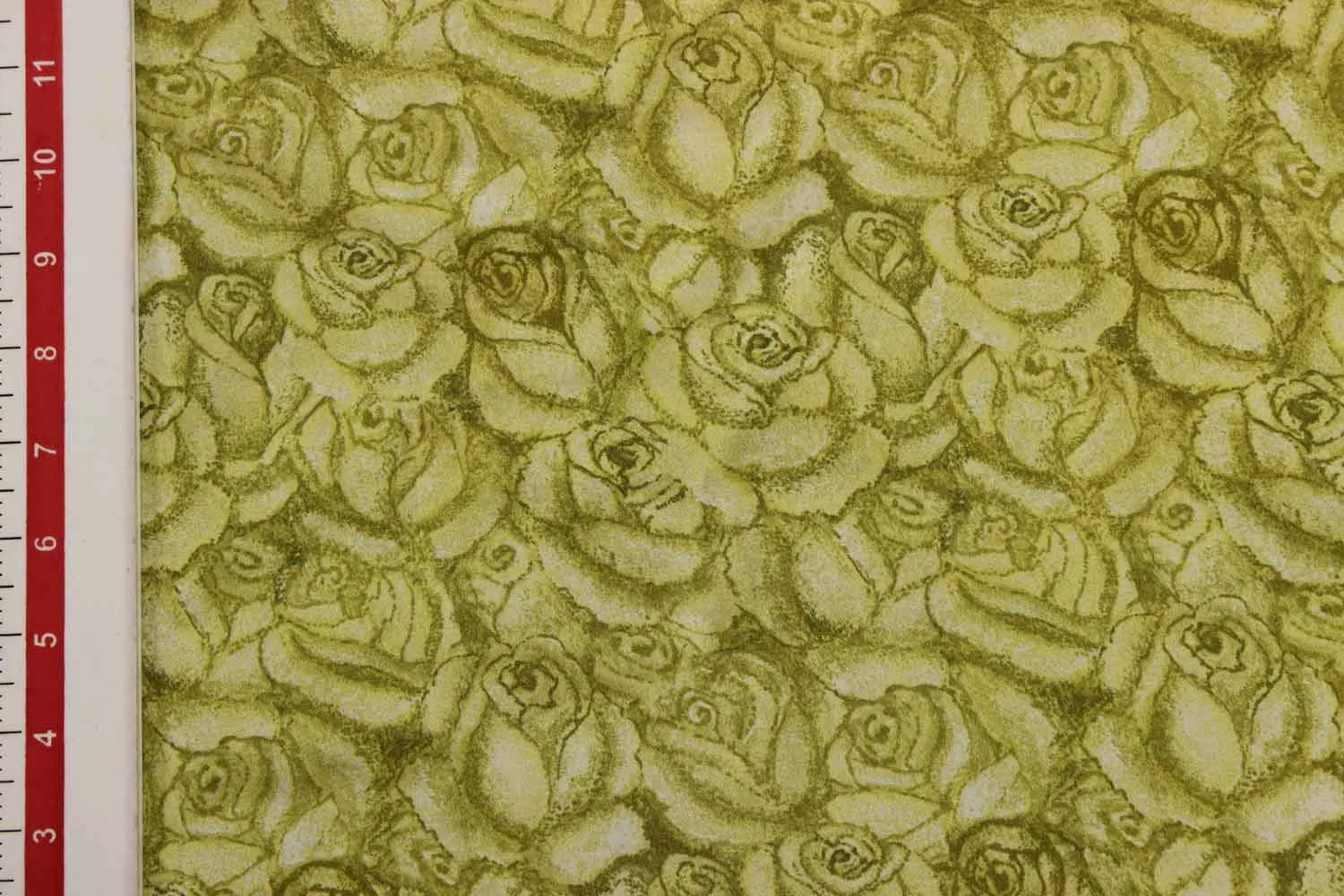 Pale Green Floral Digitally Printed Modal Fabric