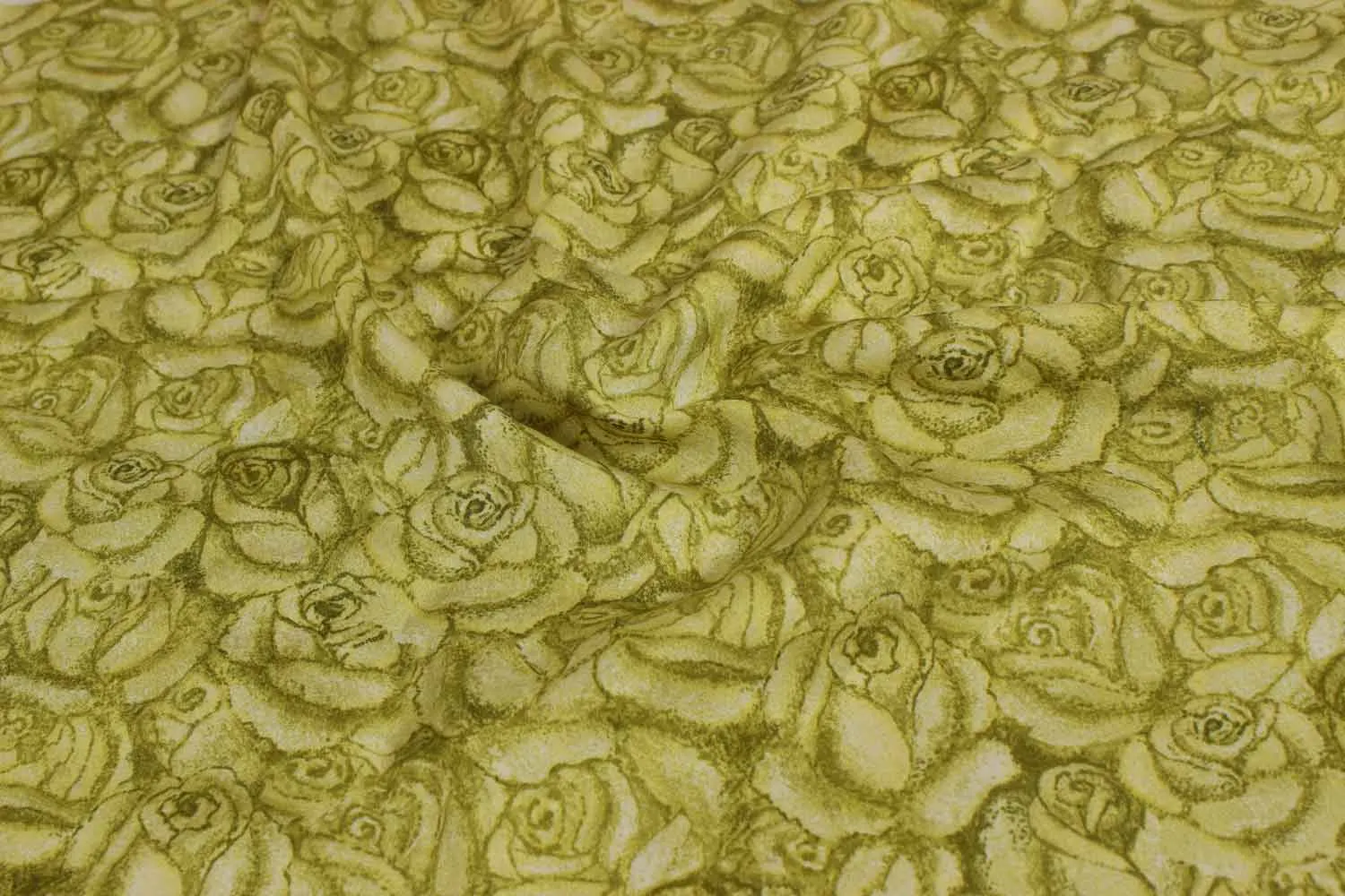 Pale Green Floral Digitally Printed Modal Fabric